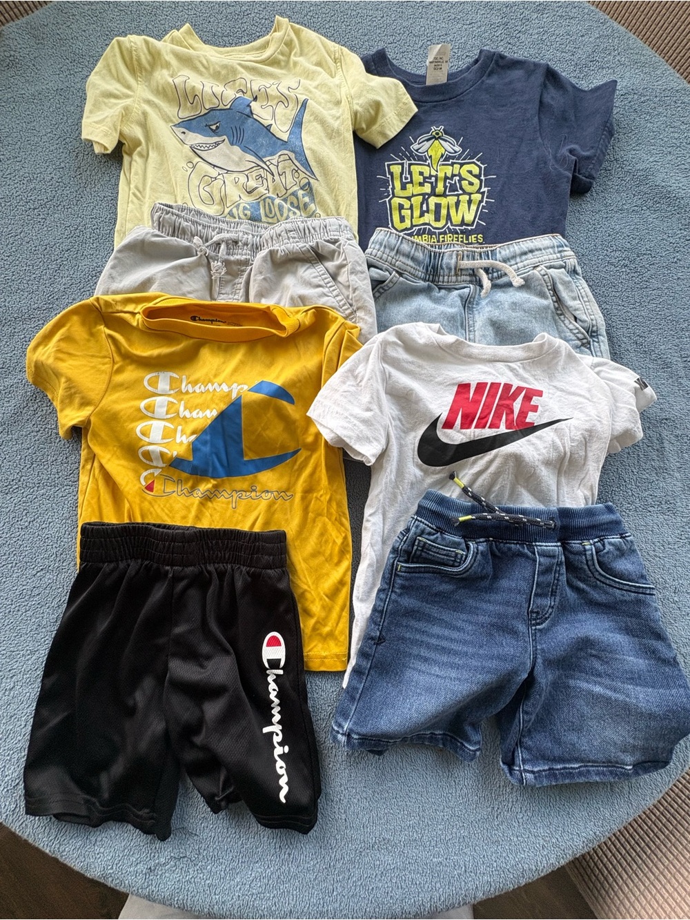 Boys Size 4T Nike Champion Cat & Jack Summer Clothing Bundle Lot